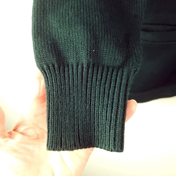 School Girl Cardigan St. Patrick Green Preppy XSP/ YM Dark Academia Vneck Patch - Picture 11 of 13